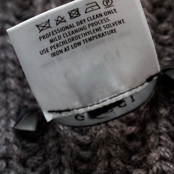 Gucci PF/11 Grey Alpaca Fringe Knit Zip Collar Scarf - Picture 9 of 9